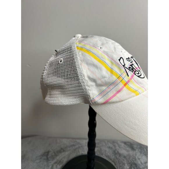 Ron John Surf Shop white trucker hat with stripes adjustable back soft comfy hat - Picture 5 of 7